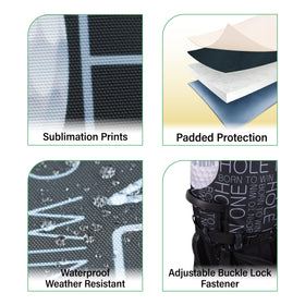 SANDIAN rain hood extenders included for versatility with different bags