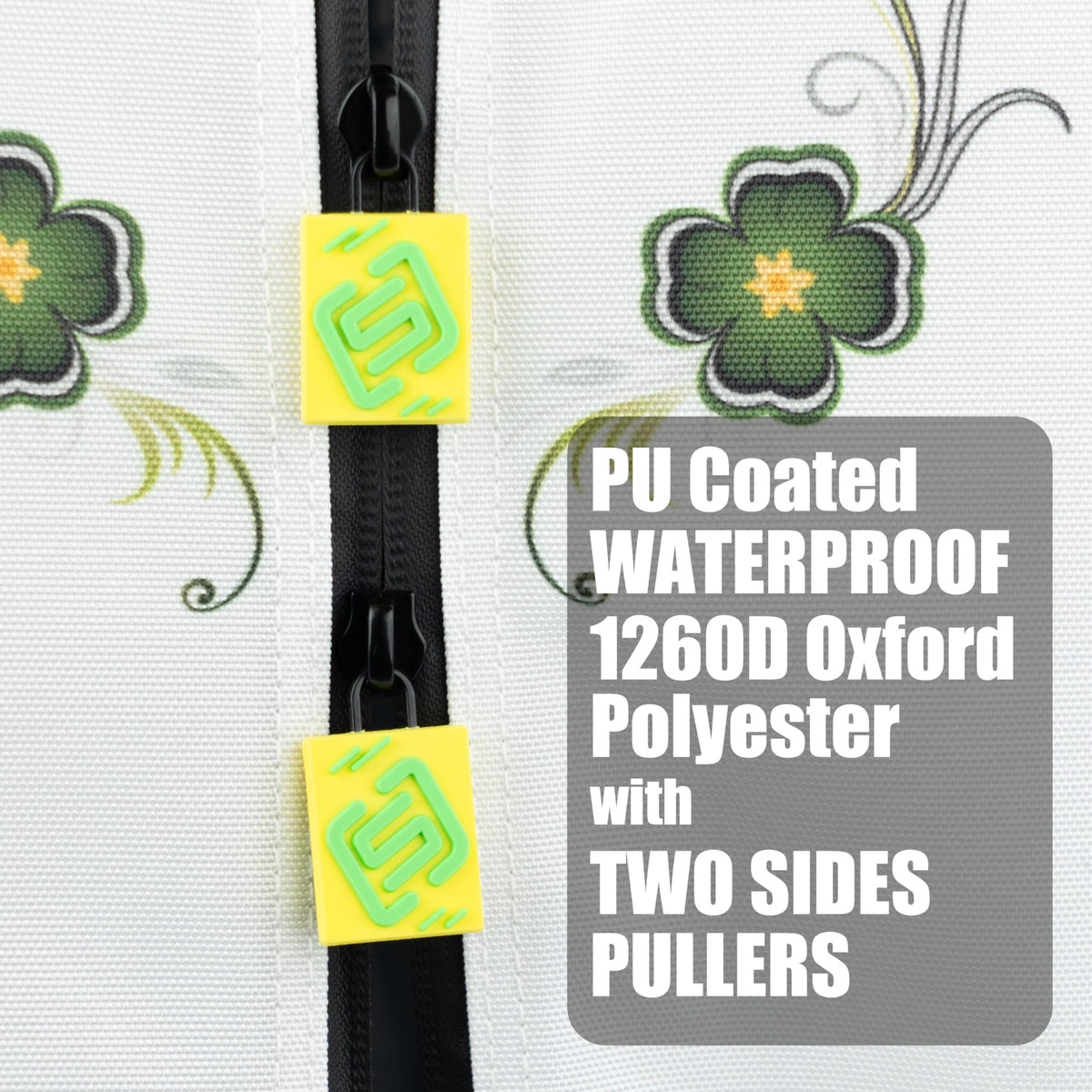 Sandian Lucky Clover 1260D Oxford material withstands wet conditions