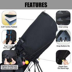 SANDIAN rain hood zipper detail: two-sided closure for easy access
