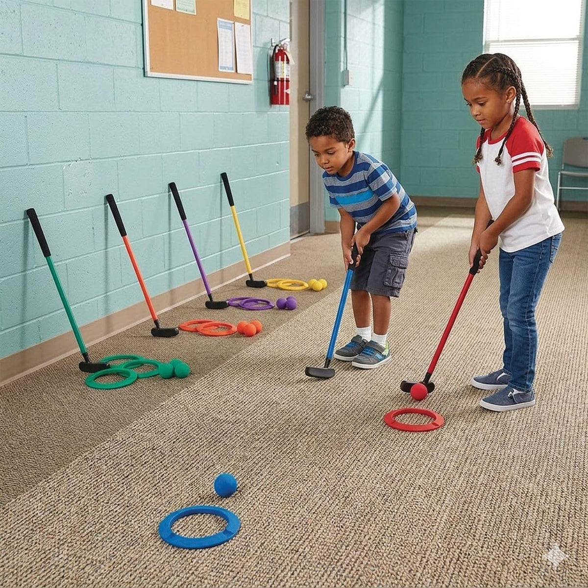 S&S Worldwide Spectrum foam golf balls for safe indoor play and smooth glides.