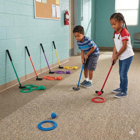 S&S Worldwide Spectrum foam golf balls for safe indoor play and smooth glides.
