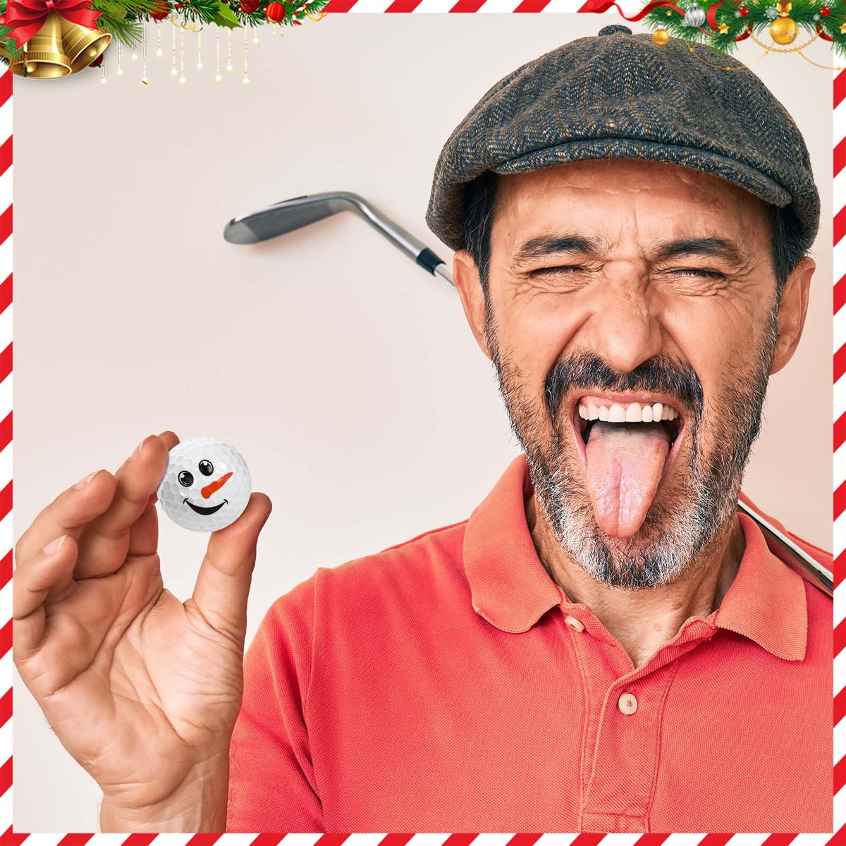 Sanixin snowman-design golf ball five brings cheerful seasonality to golf