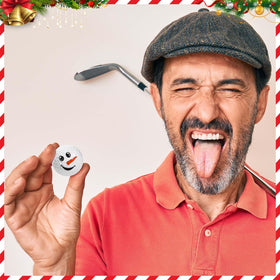 Sanixin snowman-design golf ball five brings cheerful seasonality to golf