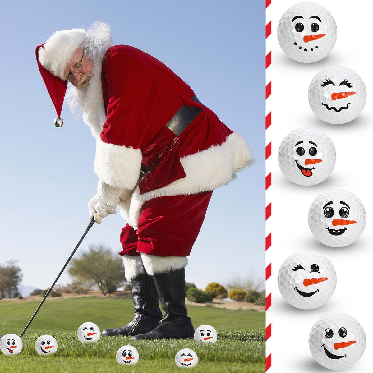 Sanixin snowman-design golf ball four offers playful holiday appeal