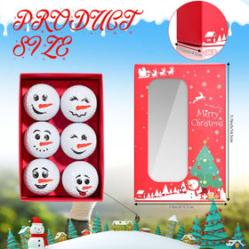 Sanixin snowman-design golf ball two adds winter flair to play