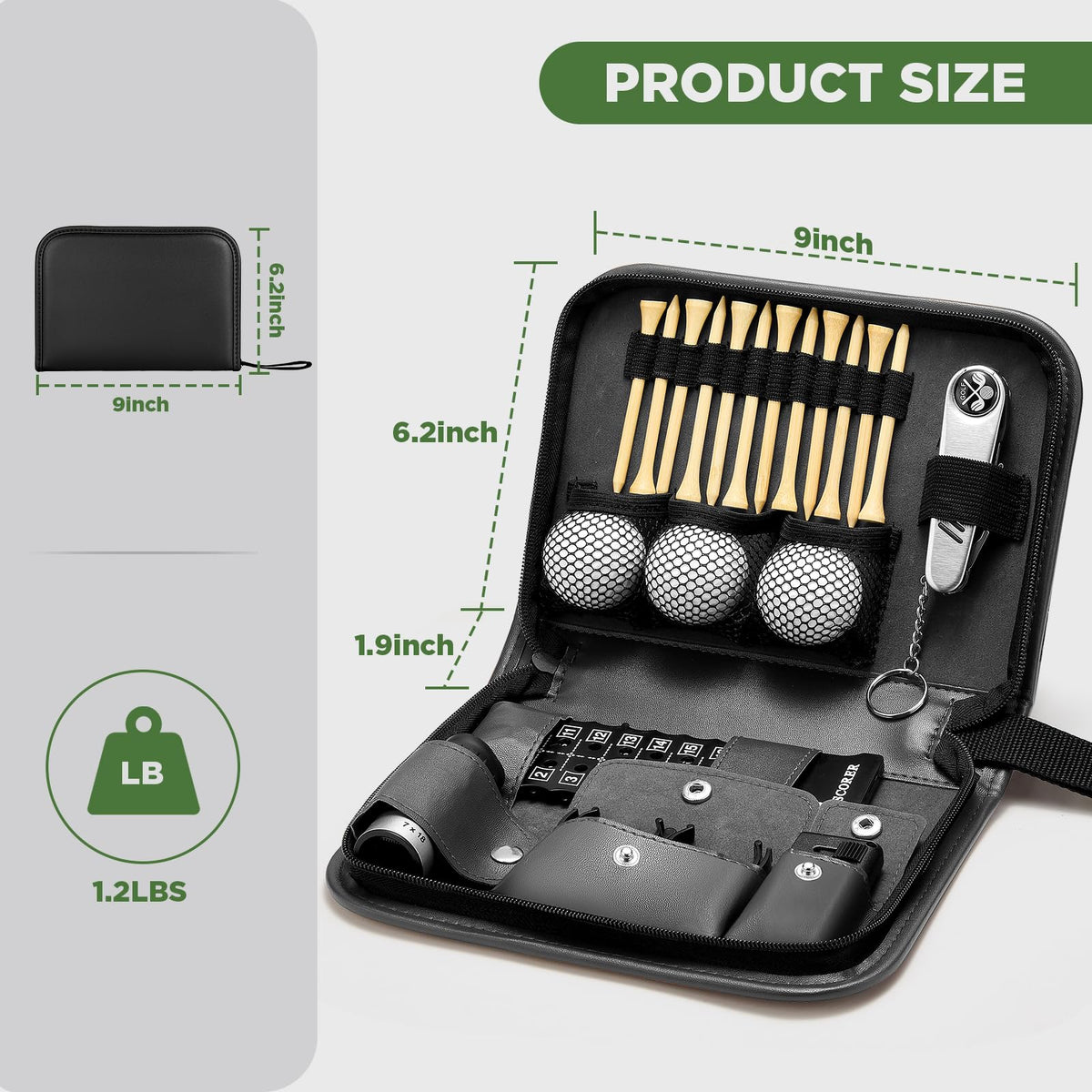 SANLINZOM 3-in-1 cleaning brush for on-course maintenance