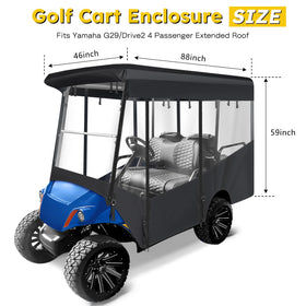 SANXIACAR waterproof enclosure shields riders from wind and rain
