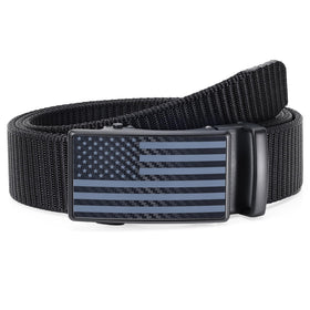 SANSTHS ratchet belt with American flag buckle for durable daily wear