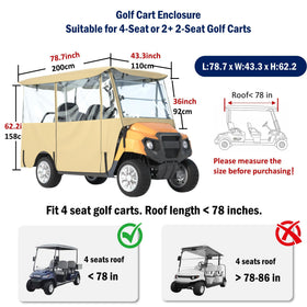 Santiano cover with PVC side panels shielding wind and debris