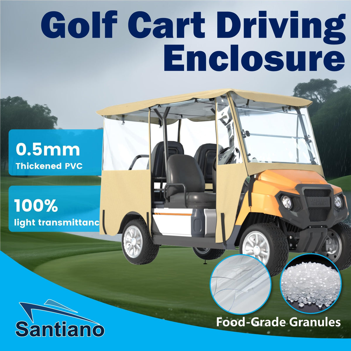 Santiano 4-seat and 2+2 fit for EZGO and Yamaha carts