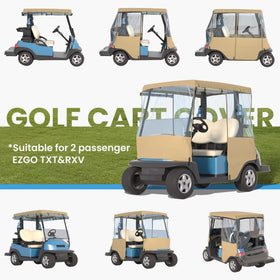 Santiano heavy-duty 900D waterproof fabric shields the cart from rain and wear.
