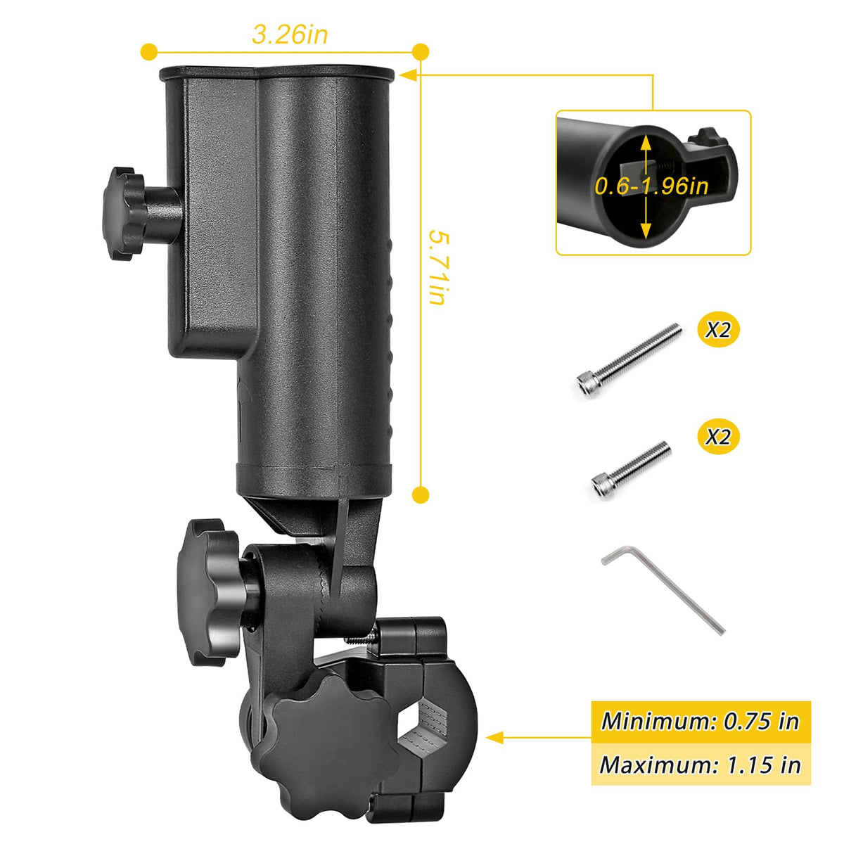 SANXIACAR 180-degree adjustment for precise shade angles on carts, strollers, or wheels.