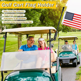 360-degree rotation clip keeps flag fluttering freely in wind