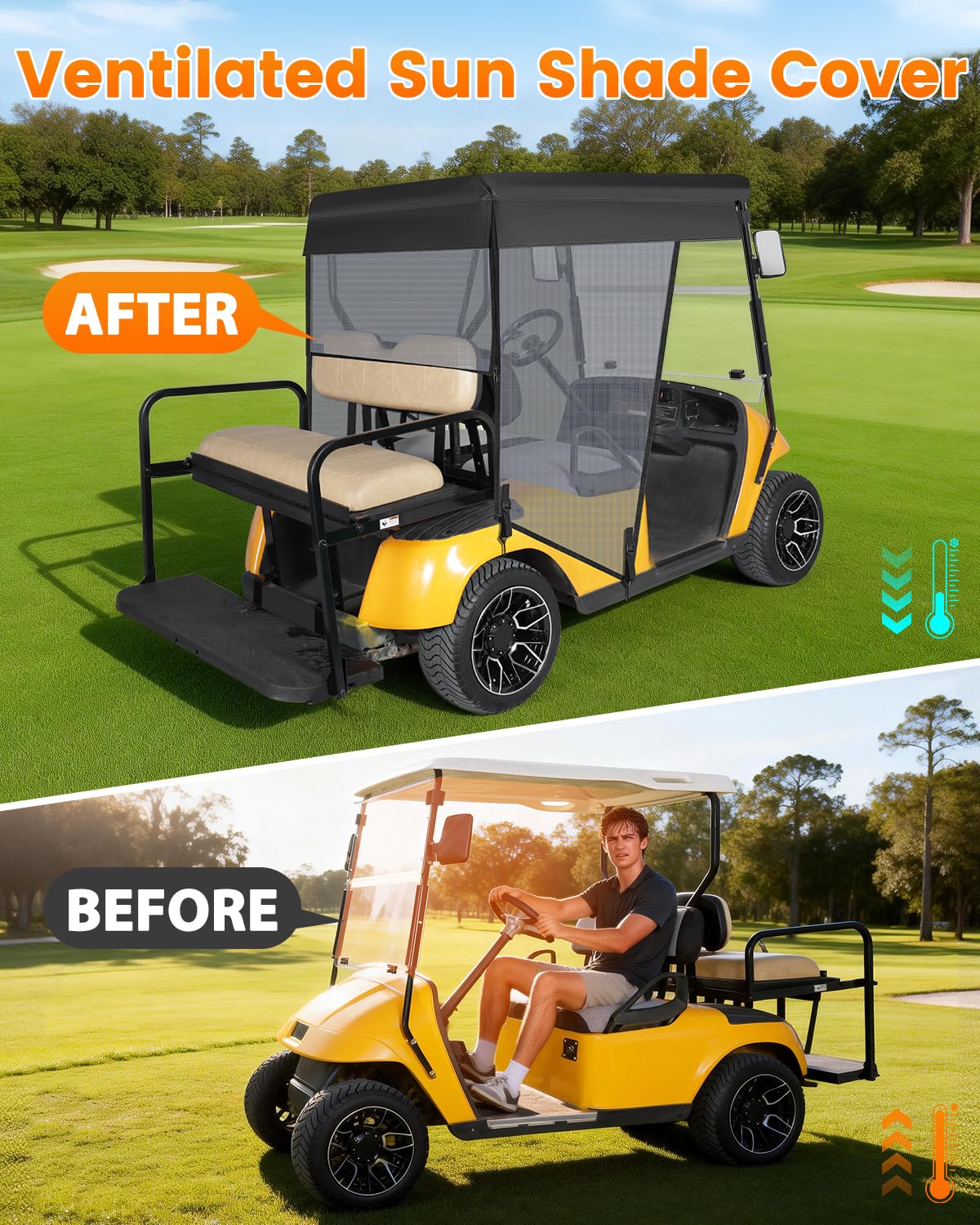 SANXIACAR easy-install design with wind hooks and buckles