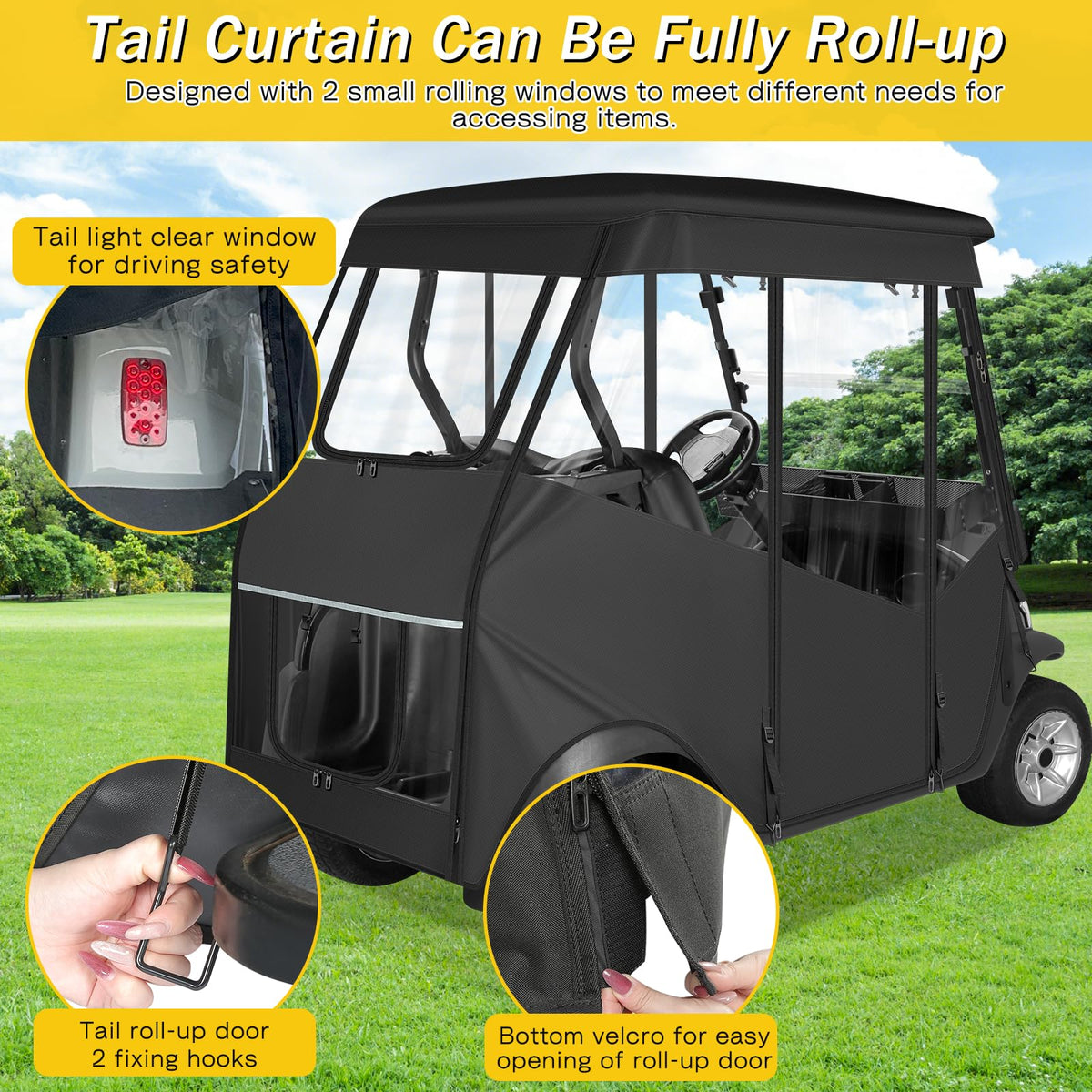 SANXIACAR all-season coverage guards against rain and dust.