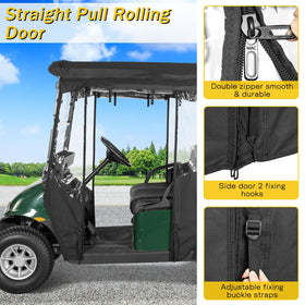 Adjustable buckle straps on SANXIACAR enclosure for wind stability