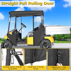 Waterproof and windproof design protects your cart year-round with SANXIACAR enclosure.