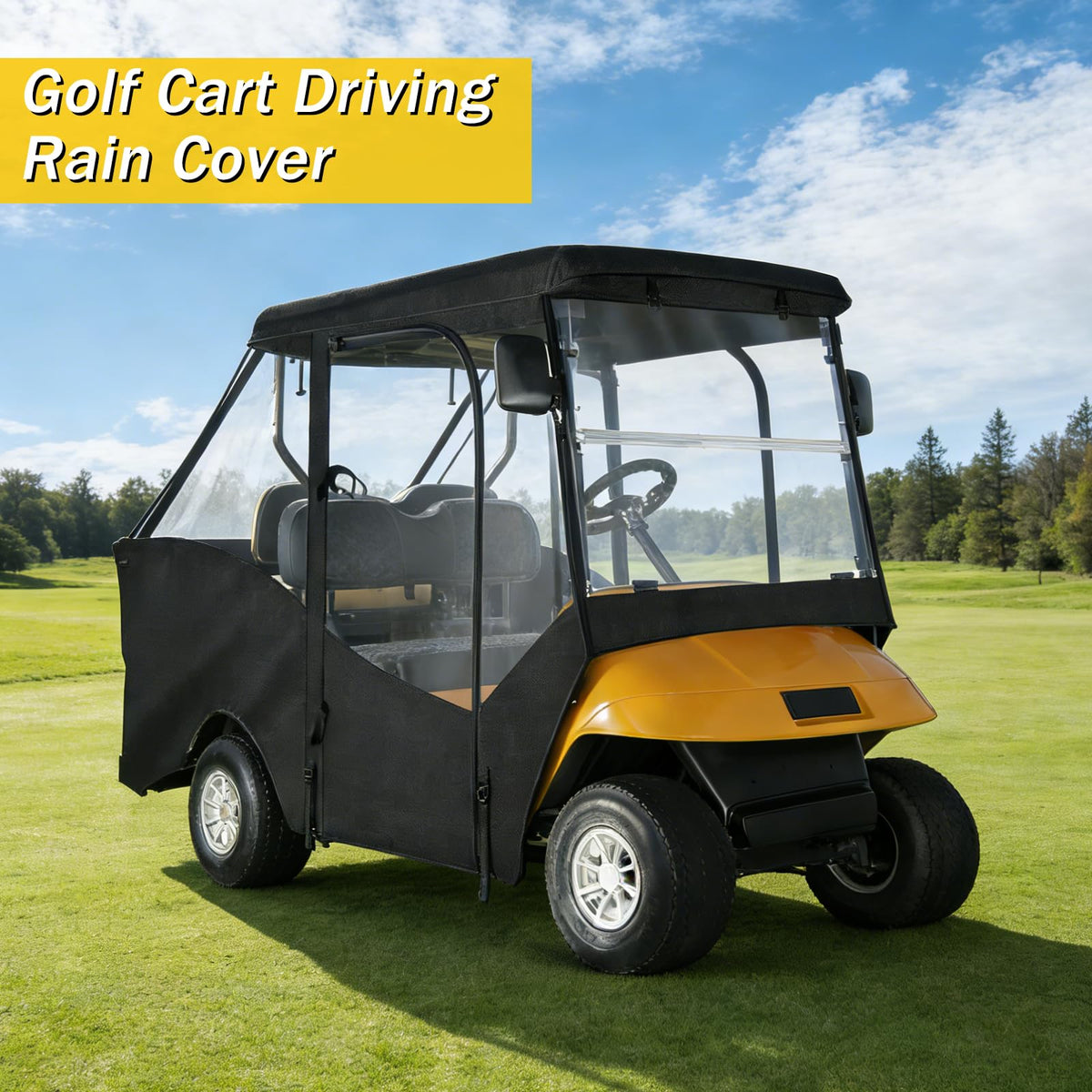 Easy tool-free installation of SANXIACAR golf cart enclosure for EZGO TXT