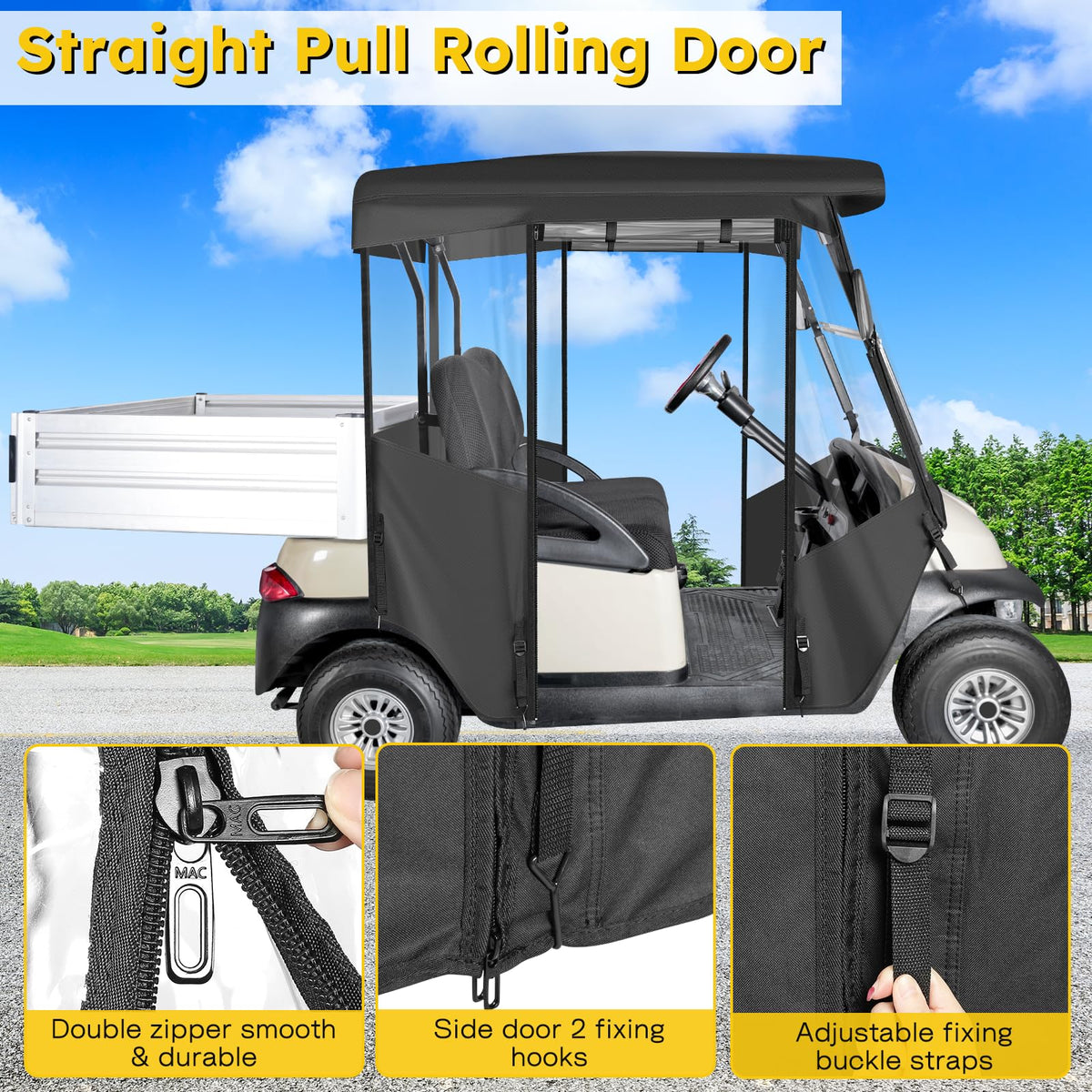 SANXIACAR 600D fabric and PVC layer shielding from rain