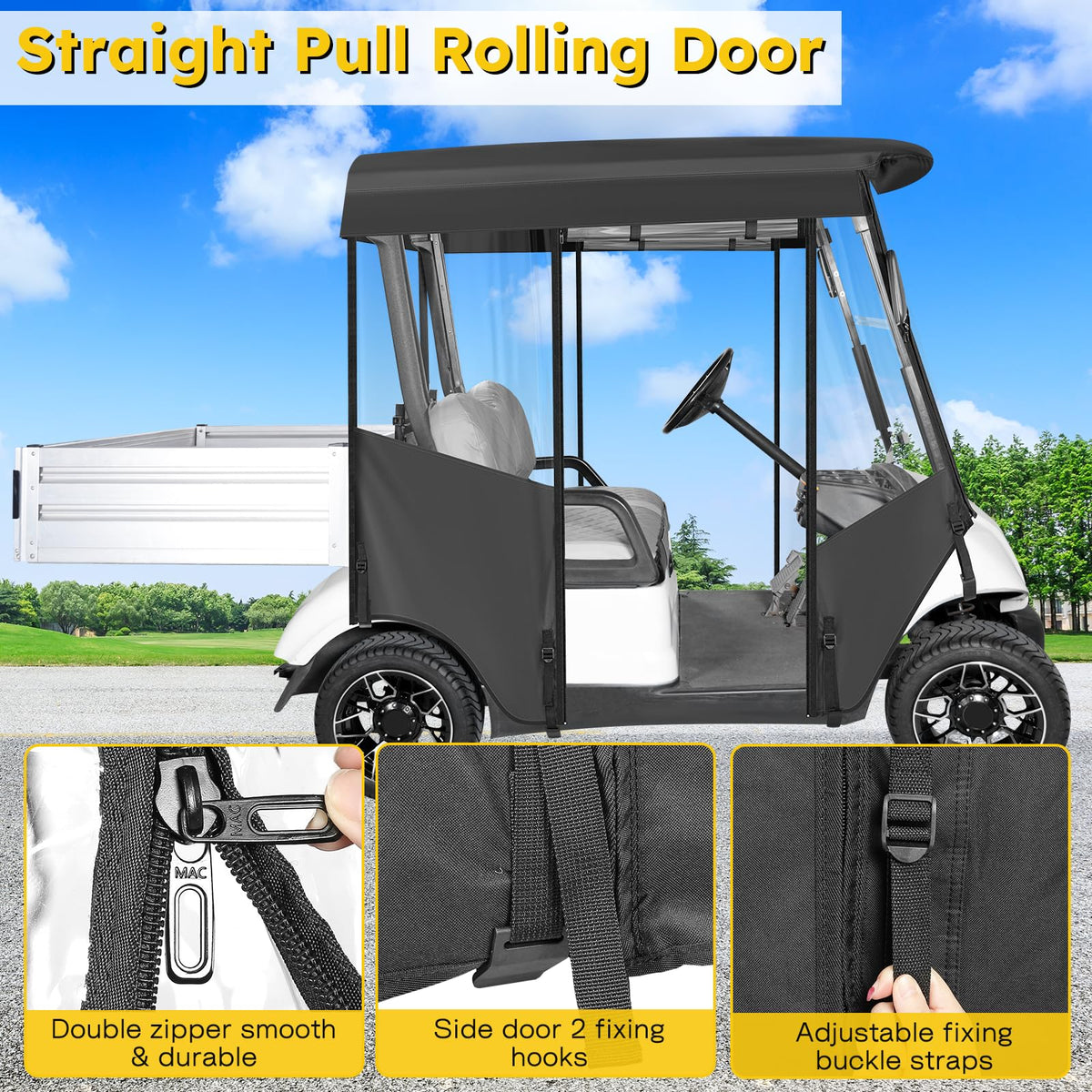 SANXIACAR rear box storage keeps essentials dry.