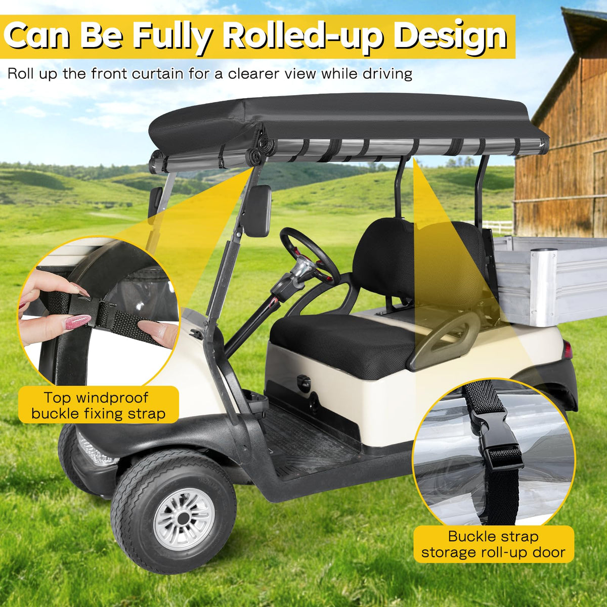 SANXIACAR enclosure rear view with rear box for extra storage