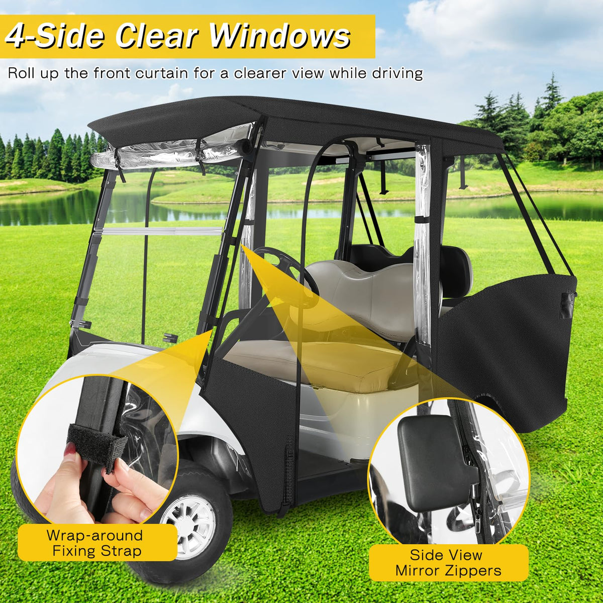 SANXIACAR enclosure rear window for easy loading and ventilation
