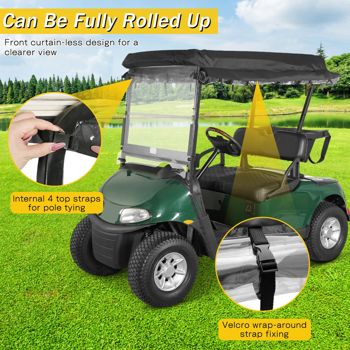 Roll-up door stowed on SANXIACAR enclosure for quick access and ventilation