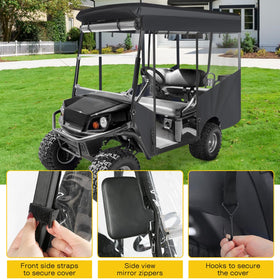 SANXIACAR enclosure roll-up doors enable quick entry and ventilation without tools.