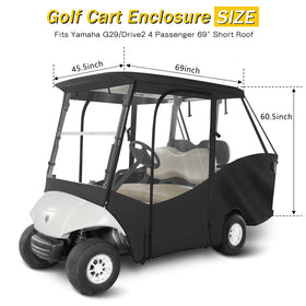 SANXIACAR enclosure side roll-up doors allow quick access in rain