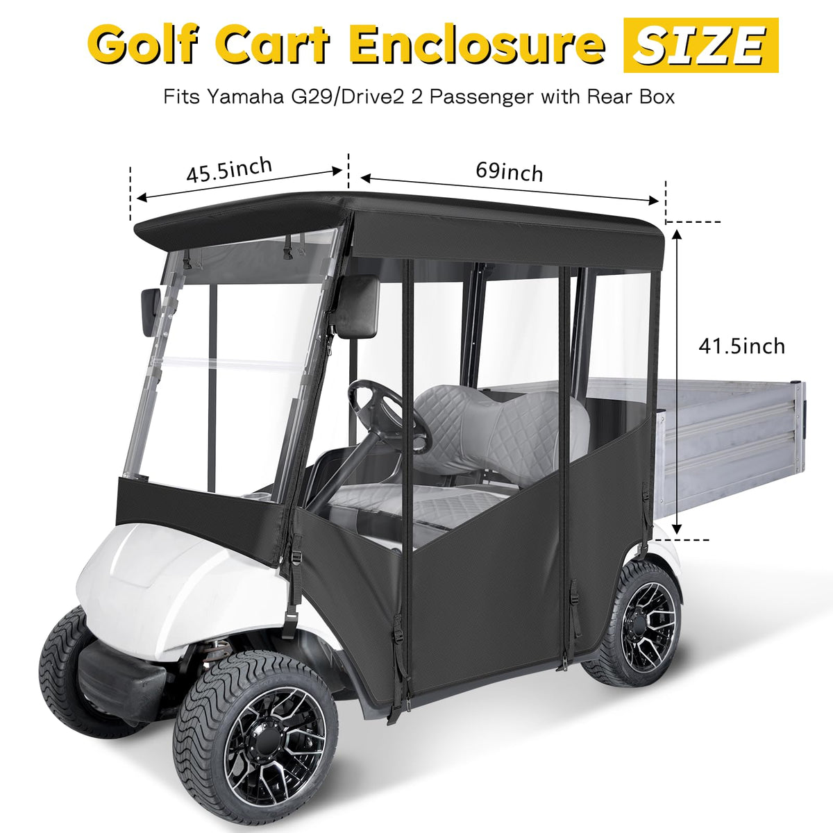 SANXIACAR enclosure with rolled-up clear windows enhances ventilation.