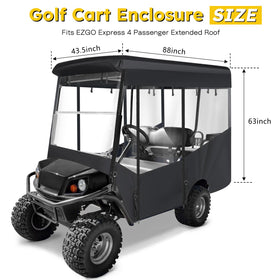 SANXIACAR enclosure side view with roll-up door for easy access and ventilation.