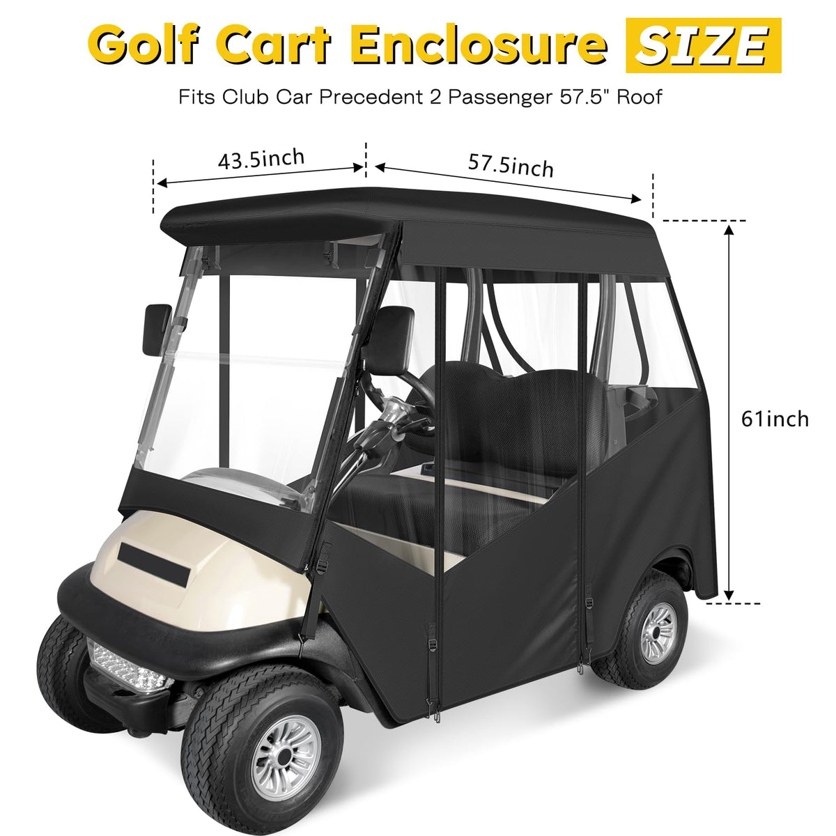 SANXIACAR enclosure side view highlighting foldable roll-up window access