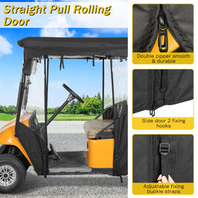 SANXIACAR enclosure top with buckle straps for wind stability