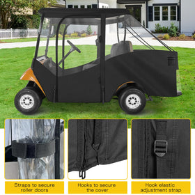 SANXIACAR waterproof fabric on EZGO TXT enclosure protects equipment