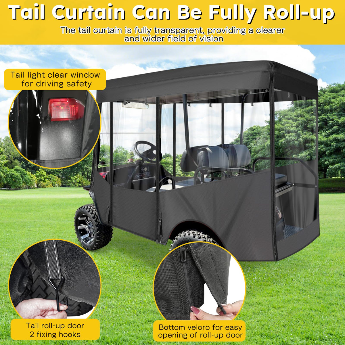 SANXIACAR waterproof material emphasizes all-season protection against rain and dust.