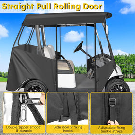 Sanxiacar weatherproof enclosure protects your cart from rain and dust.