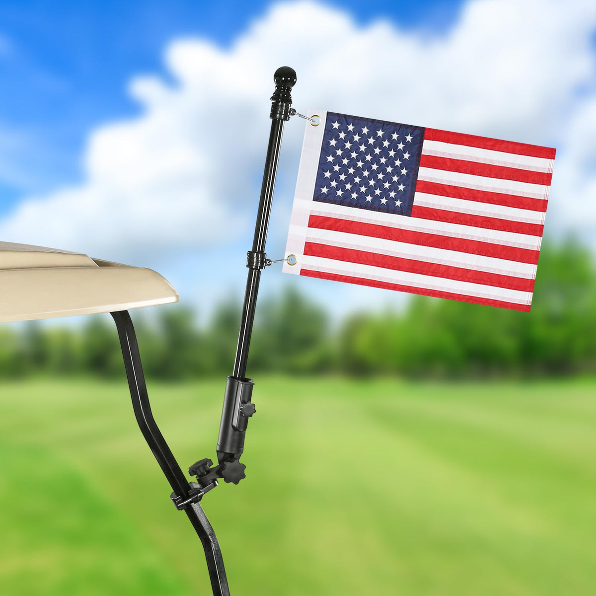 SANXIACAR golf cart flag holder base mounted for quick flag installation