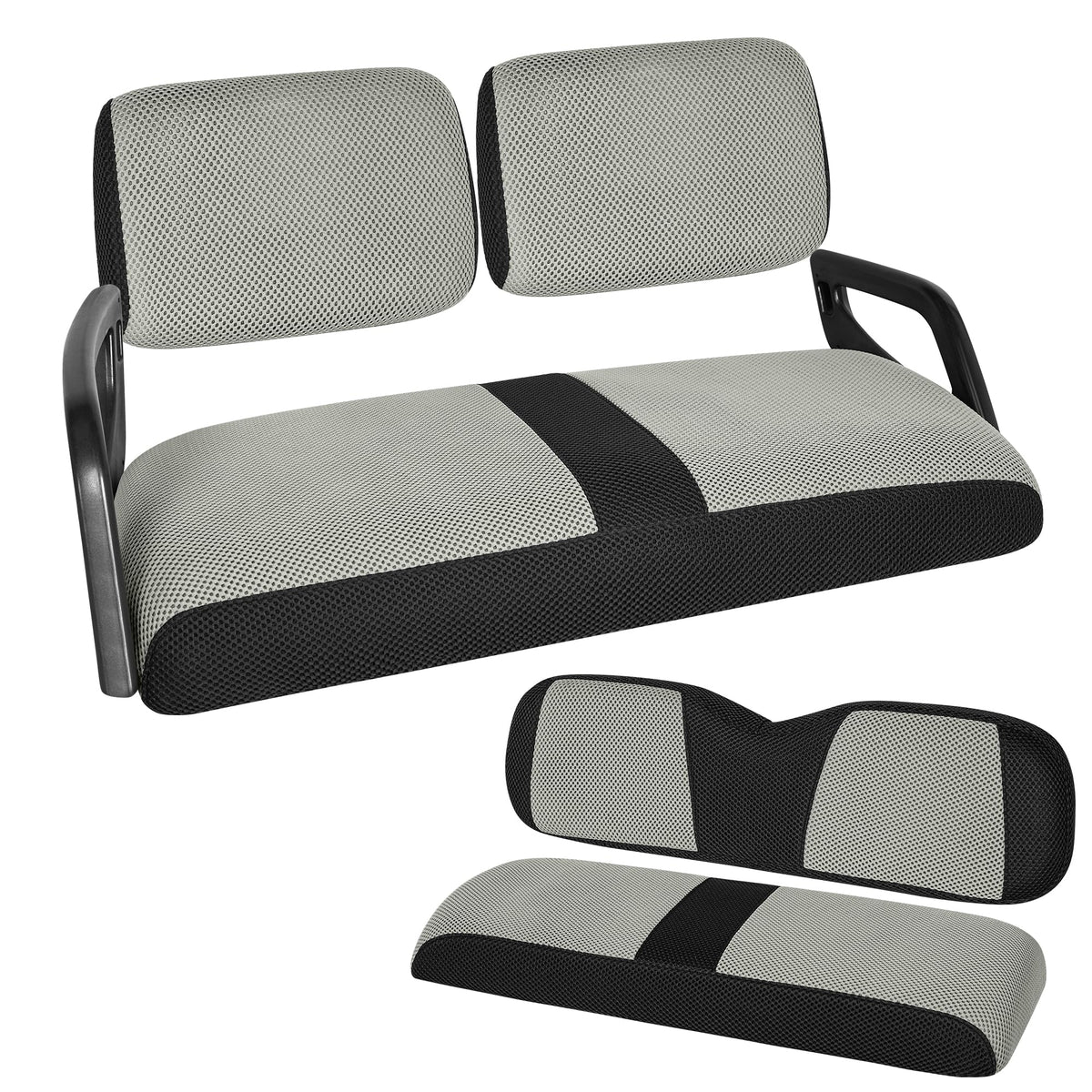 SANXIACAR front seat cover for Yamaha G22 with breathable mesh protection.