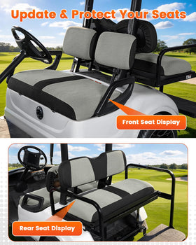 SANXIACAR machine washable seat covers for easy maintenance.