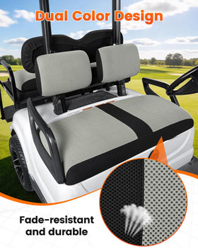 SANXIACAR breathable mesh backing shields seats and stays cool.