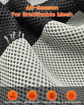 SANXIACAR scratch-resistant seat cover preserves original upholstery.