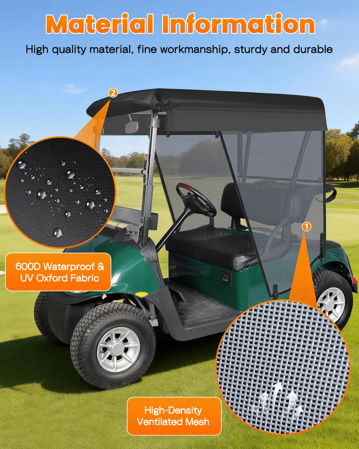 SANXIACAR rear sun protection panel blocking direct sun