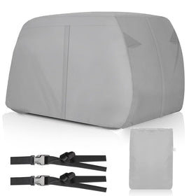 SaolGllS golf cart cover for 4 passenger protects against rain and dust with snug fit.