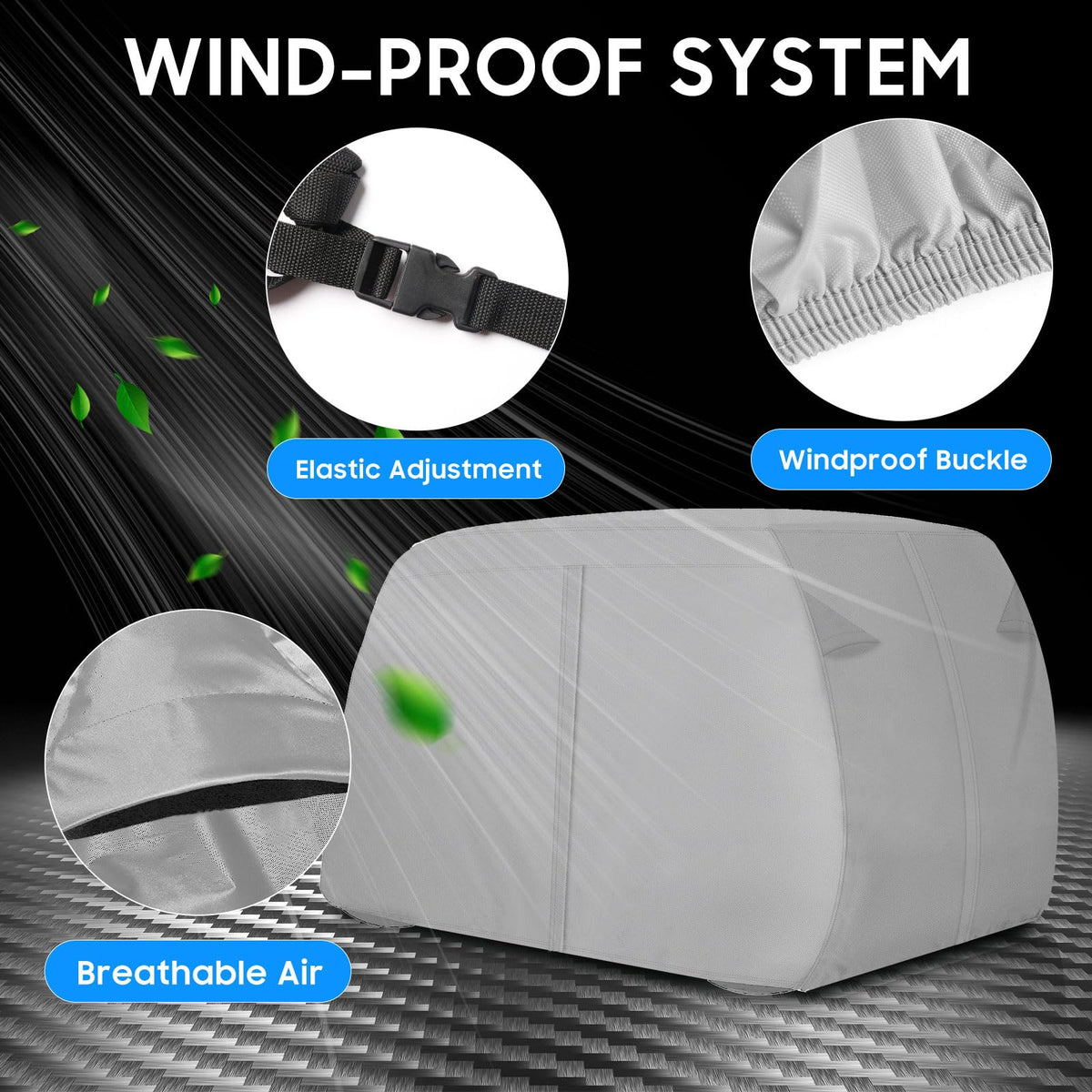 SaolGllS all-weather protection shields from rain sun and dust.