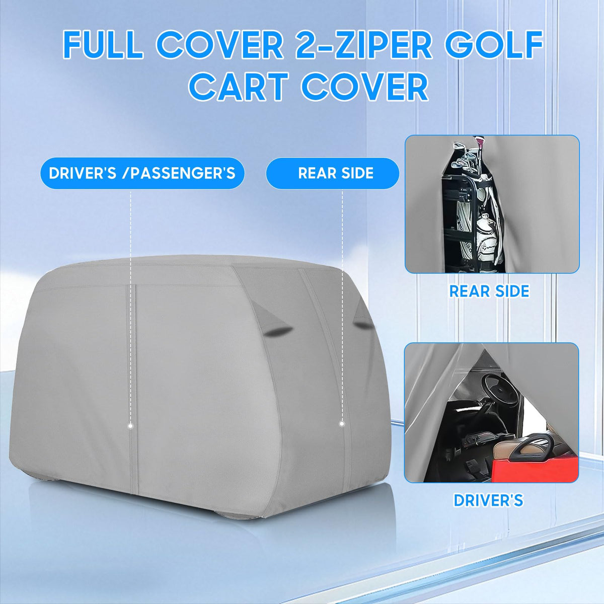 SaolGllS cover with extended roof compatibility fits EZGO Club Car Yamaha.