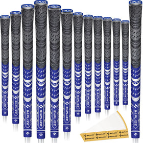 SAPLIZE APLIZE cross-cord golf grips in blue pack for enhanced grip and control