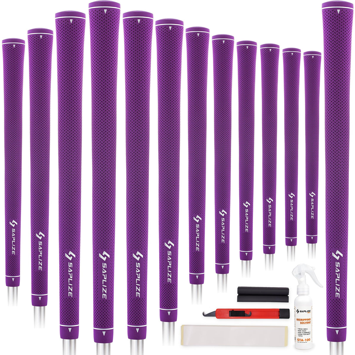 SAPLIZE CC02 purple women's golf grips for a secure non slip hold