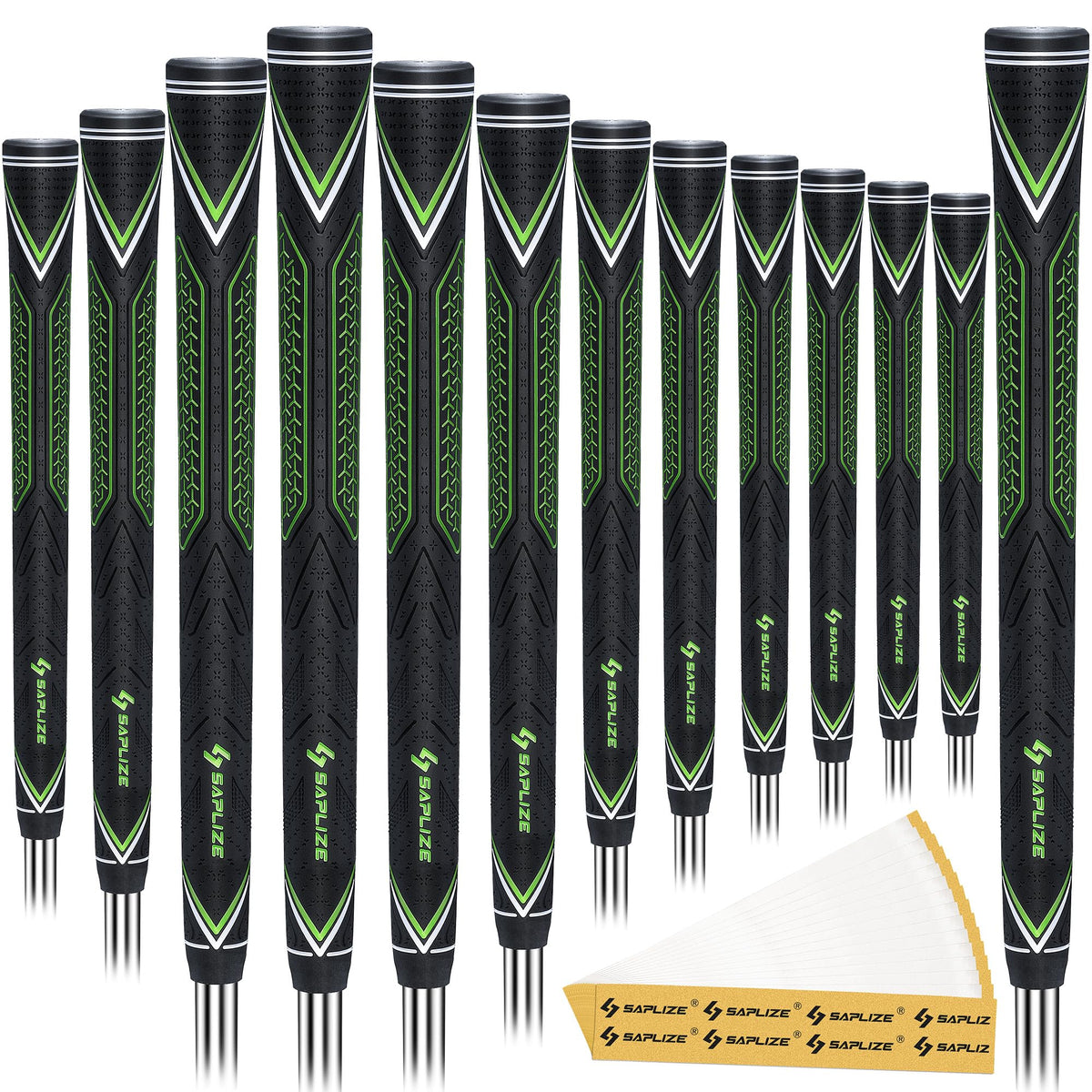 SAPLIZE CC10 13-pack greens jumbo grips for stable, confident swings