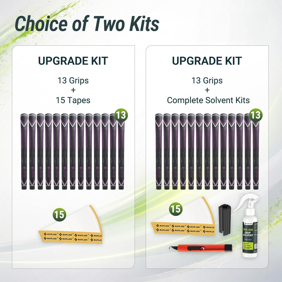 Saplize deluxe regripping kit includes tools to refresh your grip setup.