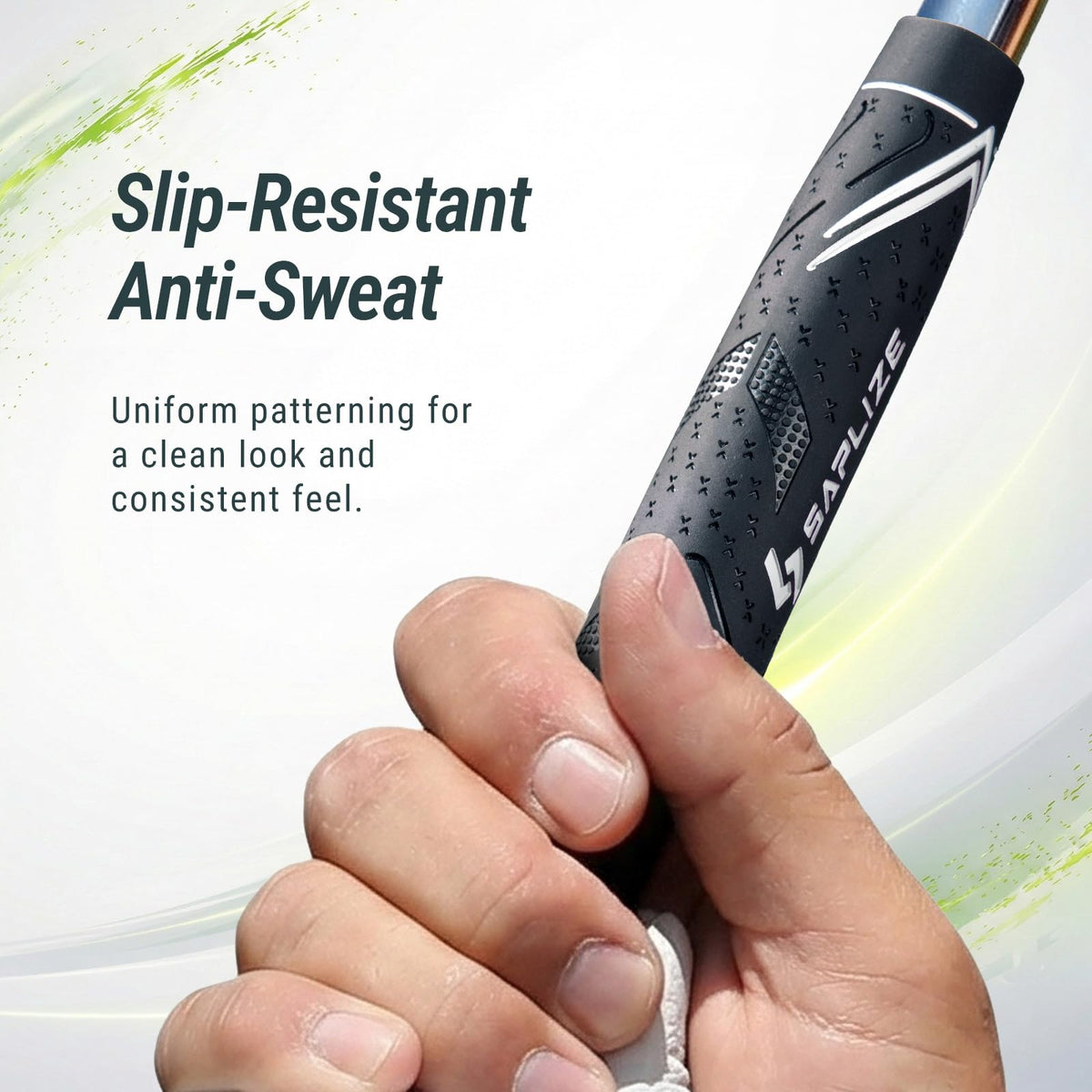 SAPLIZE CC10 jumbo grip enhances swing stability